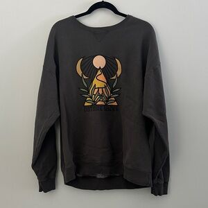 Nature Backs Dark Gray Sweatshirt Size X-Large